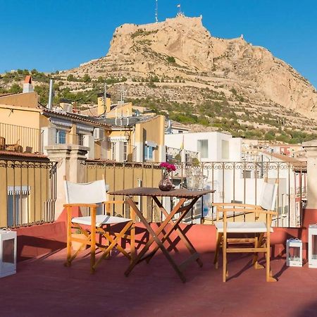 Alc - Stylish Studio With Fantastic Terrace, Old Town Alicante Exteriör bild